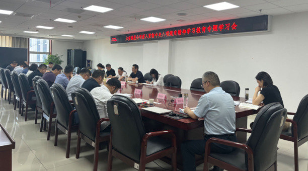 市城投公司召開深入貫徹中央八項規(guī)定精神學習教育專題學習會